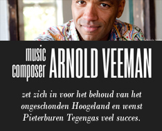 Arnold Veeman bezingt de pracht en de ongeschondenheid van het Hogeland. Hij is tegenstander van de komst van petrochemische bedrijven naar Pieterburen